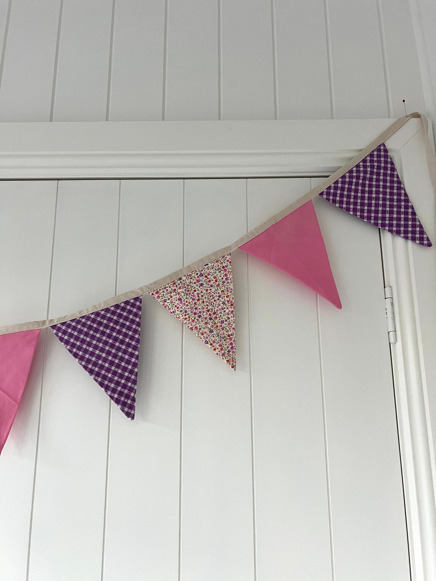 Pink & Purple Cotton Bunting