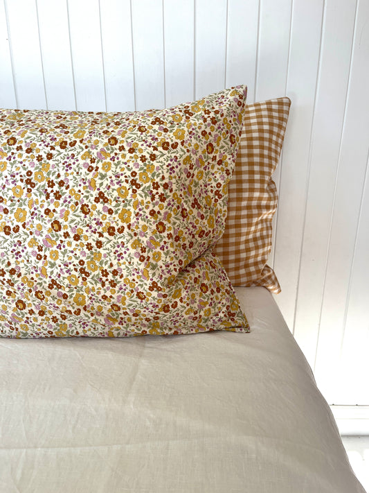 Standard Cotton and Linen Pillowcase Set