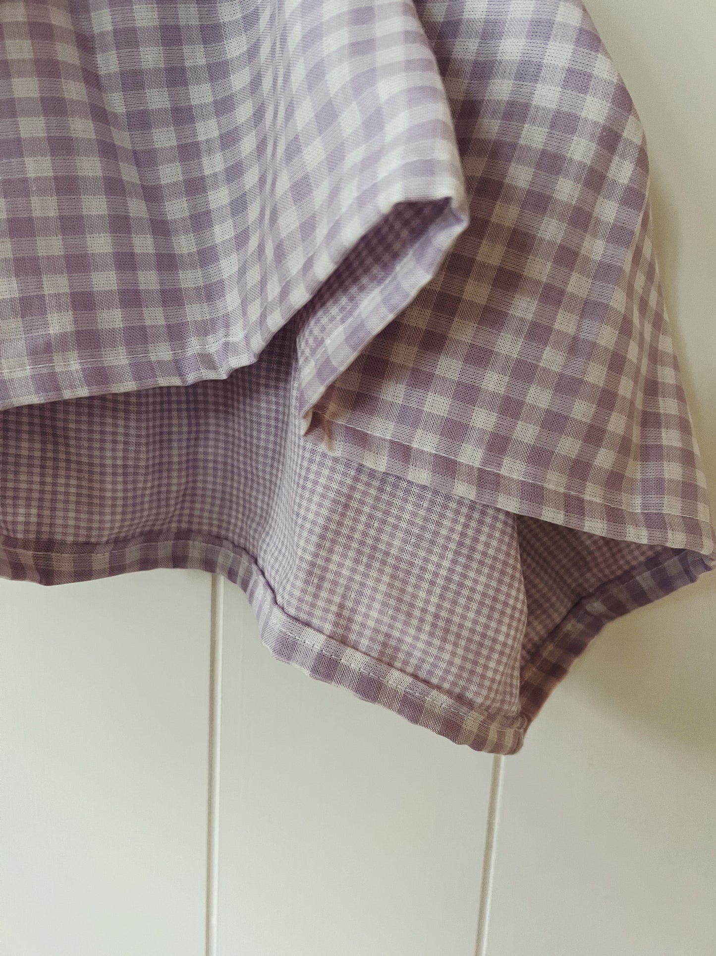 Cotton Gingham Skirt