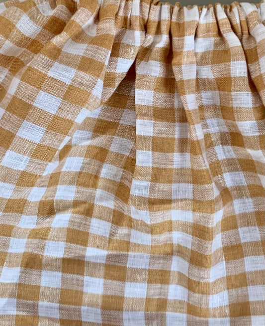 Linen Gingham Skirt
