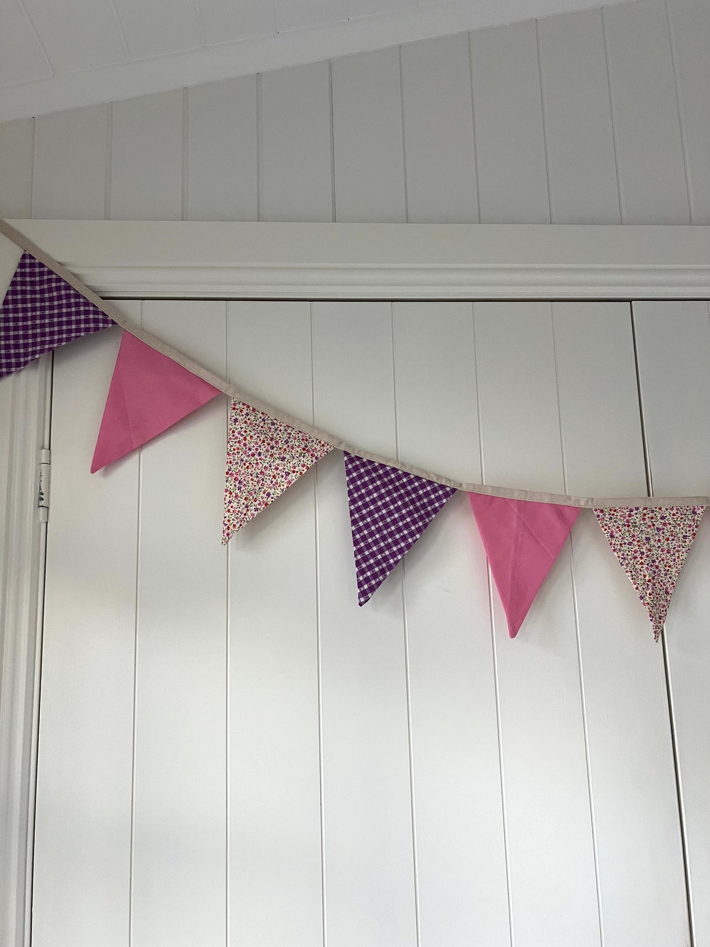 Pink & Purple Cotton Bunting