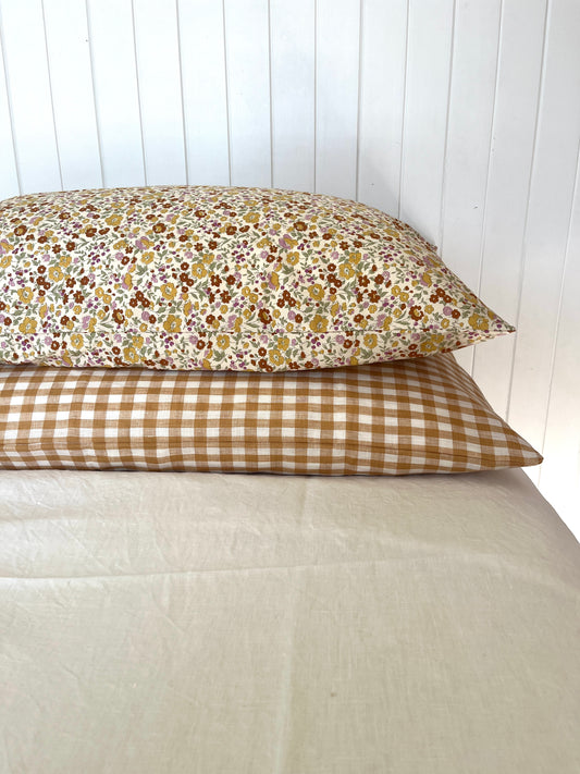 Standard Cotton and Linen Pillowcase Set