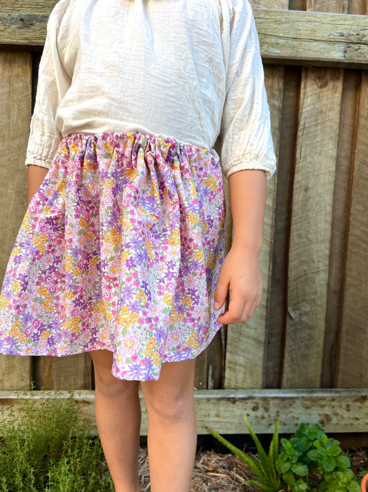 Cotton Floral Skirt