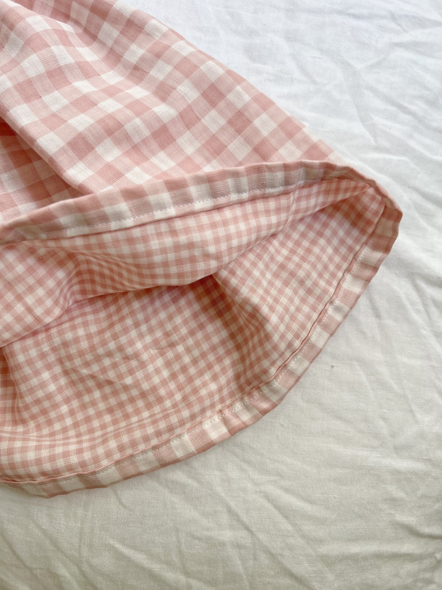 Cotton Gingham Skirt