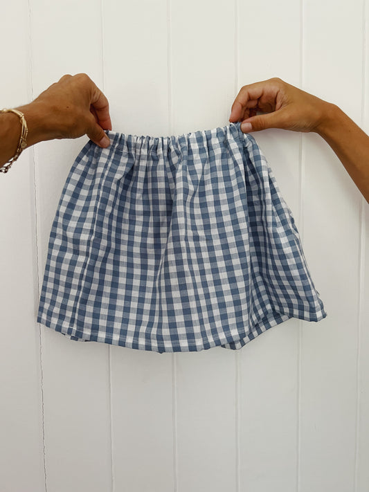 Cotton Gingham Skirt