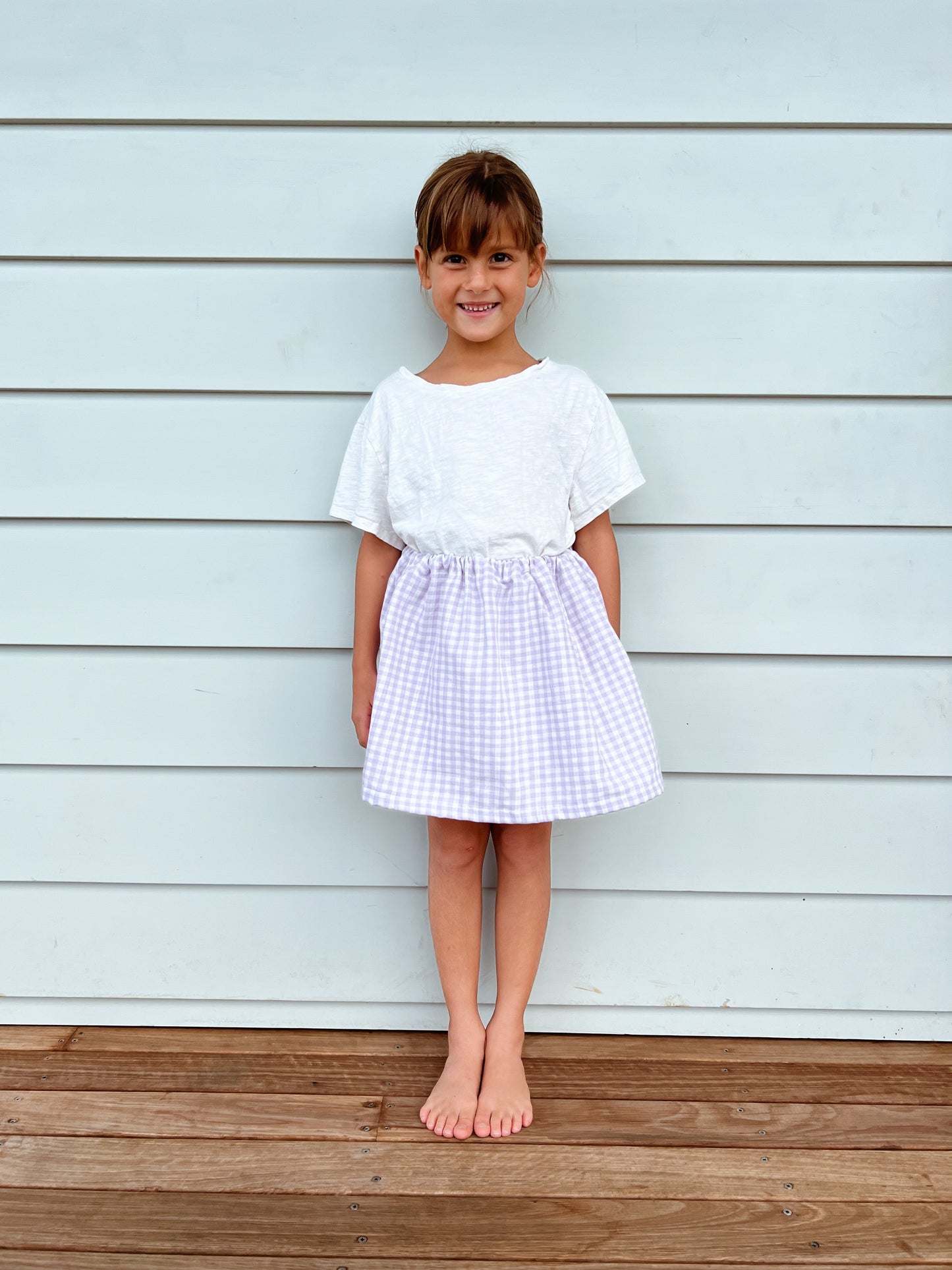 Cotton Gingham Skirt