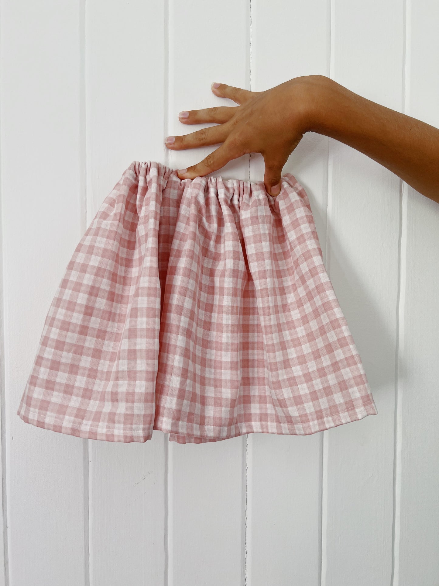 Cotton Gingham Skirt