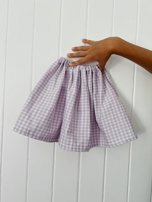 Cotton Gingham Skirt