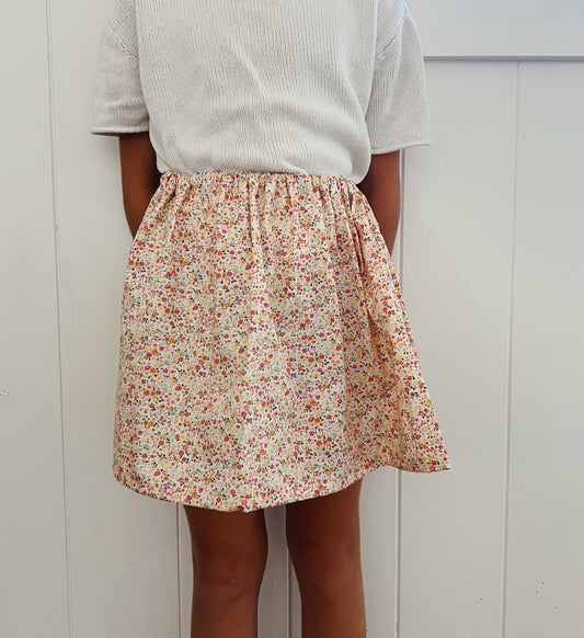 Cotton floral skirt