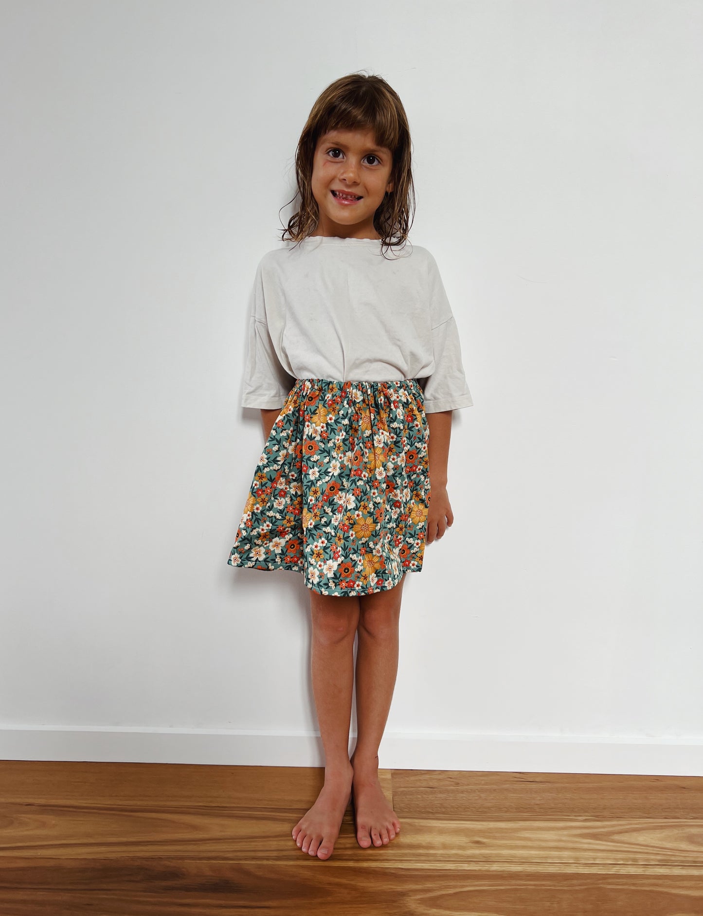 Cotton Floral Skirt