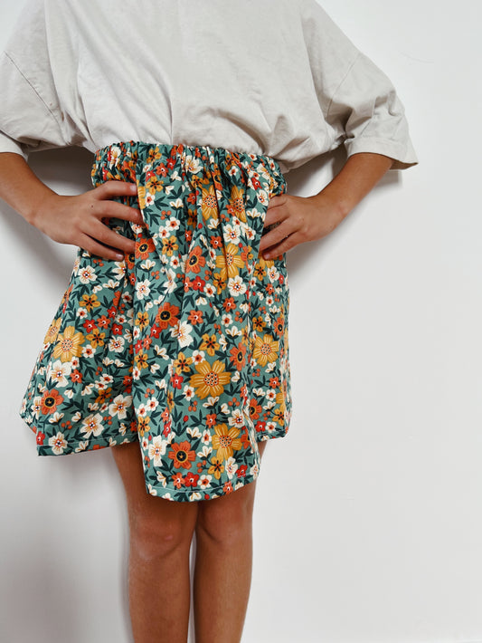 Cotton Floral Skirt