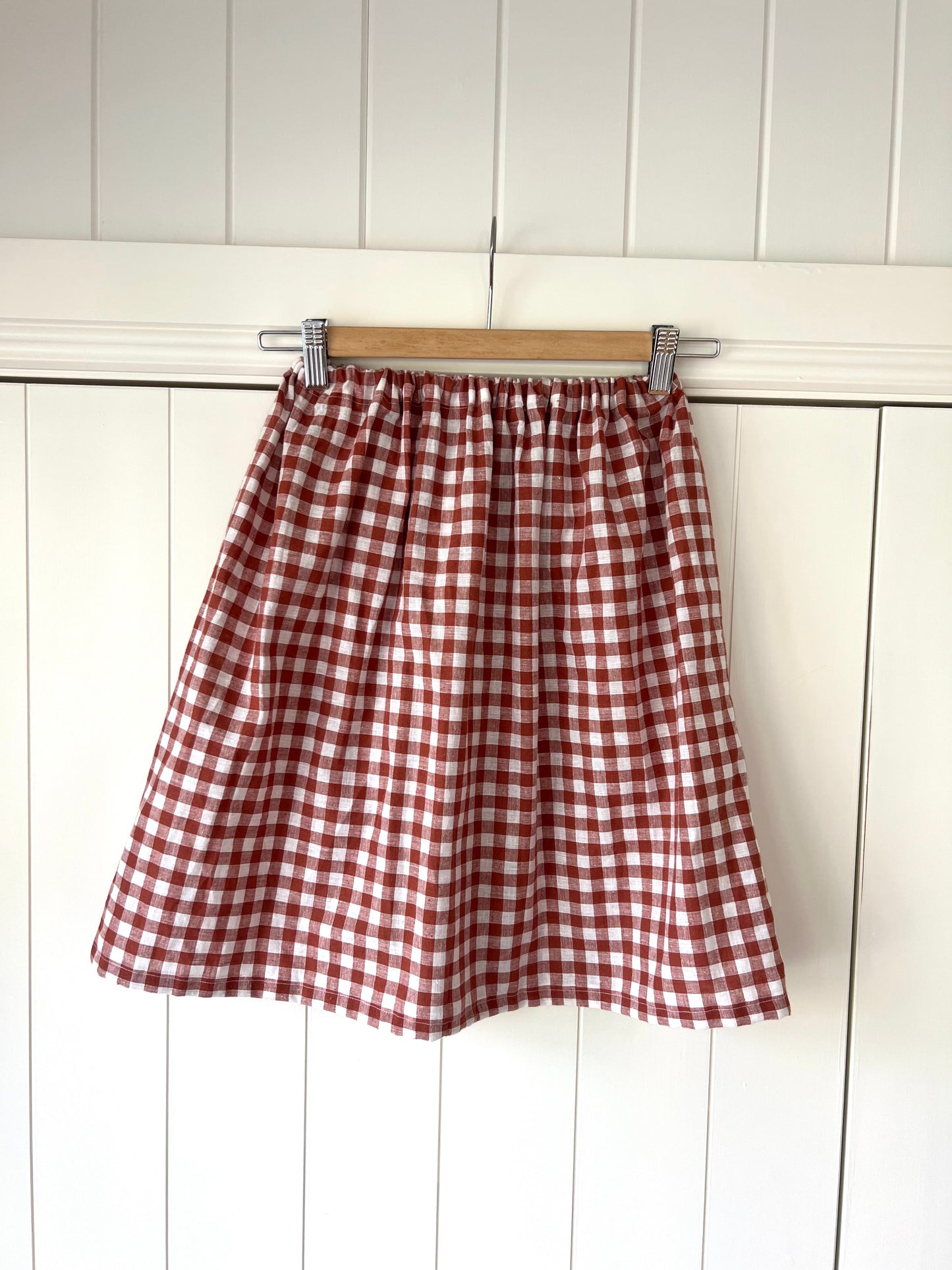 Cotton Gingham Skirt